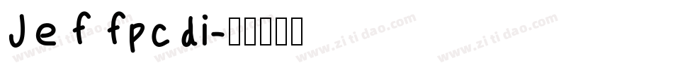 Jeffpcdi字体转换