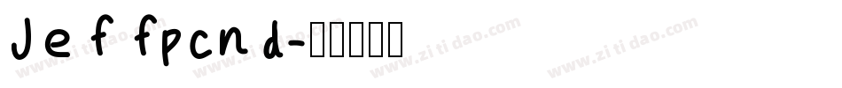 Jeffpcnd字体转换