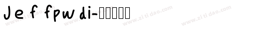 Jeffpwdi字体转换