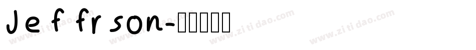 Jeffrson字体转换
