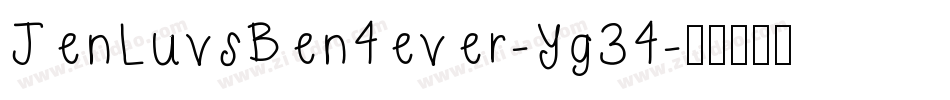 JenLuvsBen4ever-Yg34字体转换