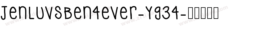 JenLuvsBen4ever-Yg34字体转换