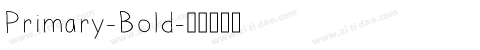 Primary-Bold字体转换