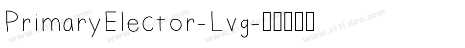 PrimaryElector-Lvg字体转换