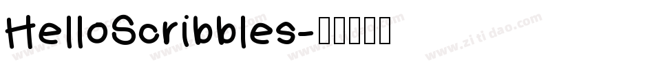 HelloScribbles字体转换