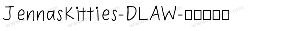 JennasKitties-DLAW字体转换