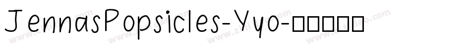 JennasPopsicles-Yyo字体转换