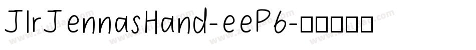 JlrJennasHand-eeP6字体转换