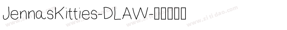JennasKitties-DLAW字体转换