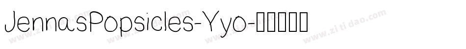 JennasPopsicles-Yyo字体转换