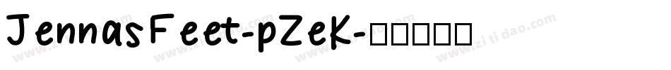 JennasFeet-pZeK字体转换