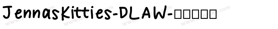 JennasKitties-DLAW字体转换