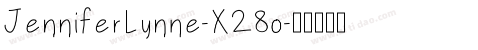 JenniferLynne-X28o字体转换