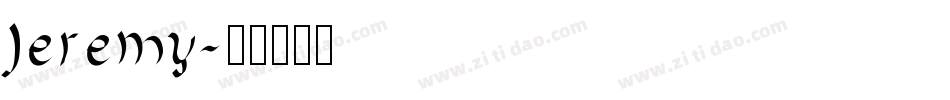 Jeremy字体转换