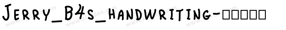Jerry_B4s_handwriting字体转换