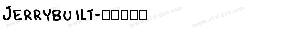 Jerrybuilt字体转换
