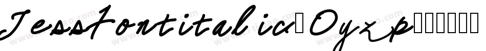 Jessfontitalic-Oyzp字体转换