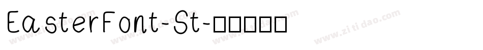 EasterFont-St字体转换