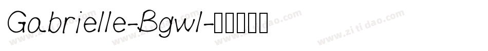 Gabrielle-Bgwl字体转换