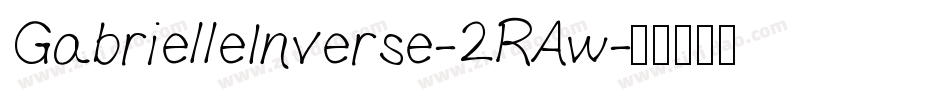 GabrielleInverse-2RAw字体转换