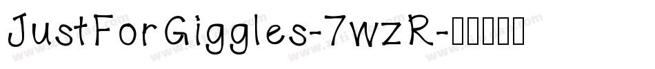 JustForGiggles-7wzR字体转换