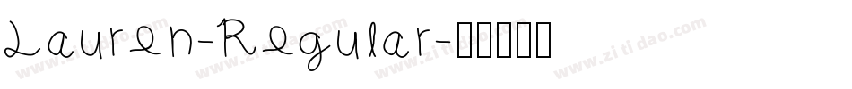 Lauren-Regular字体转换