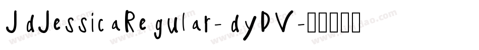 JdJessicaRegular-dyDV字体转换
