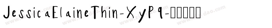 JessicaElaineThin-XyP9字体转换