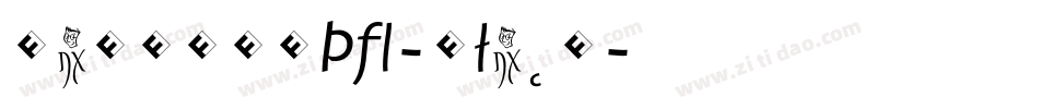 JambonoTF-Black字体转换