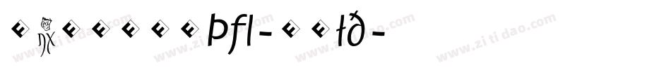 JambonoTF-Bold字体转换