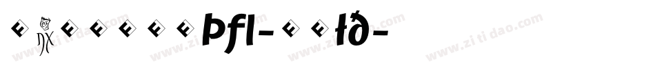 JambonoTF-Bold字体转换
