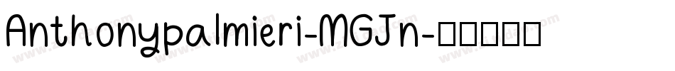 Anthonypalmieri-MGJn字体转换