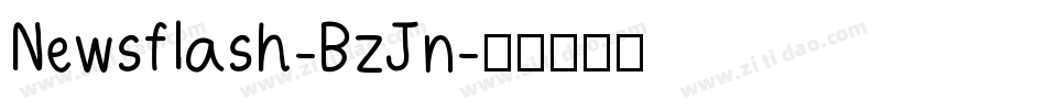 Newsflash-BzJn字体转换