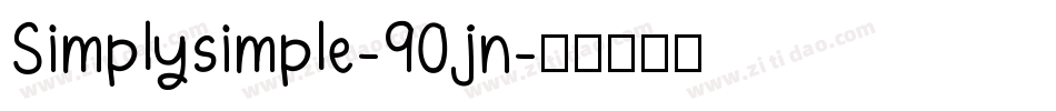 Simplysimple-90jn字体转换