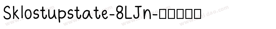 Sklostupstate-8LJn字体转换