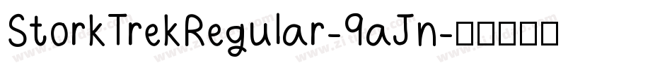 StorkTrekRegular-9aJn字体转换