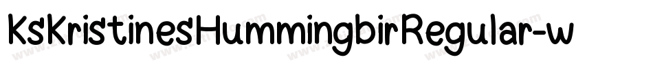 KsKristinesHummingbirRegular-wXJn字体转换
