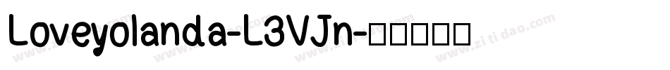 Loveyolanda-L3VJn字体转换