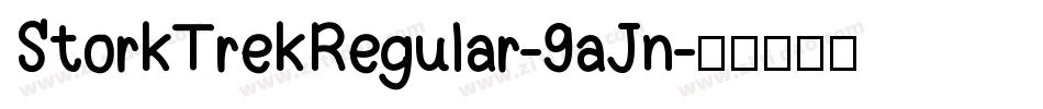 StorkTrekRegular-9aJn字体转换