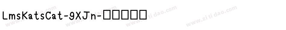 LmsKatsCat-9XJn字体转换
