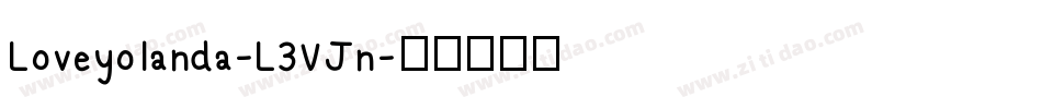 Loveyolanda-L3VJn字体转换