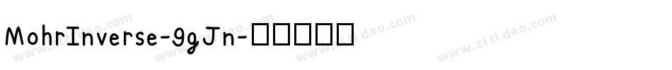 MohrInverse-9gJn字体转换