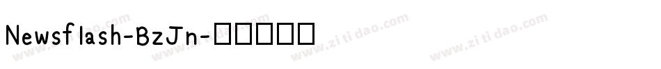 Newsflash-BzJn字体转换