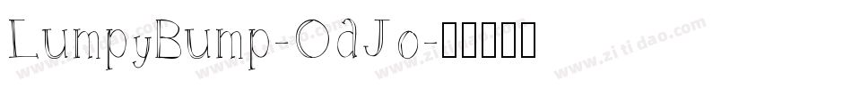 LumpyBump-OAJo字体转换