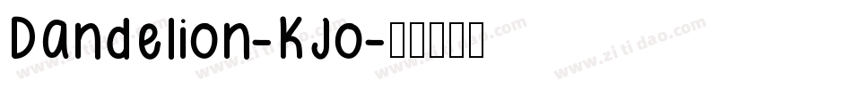 Dandelion-KJo字体转换