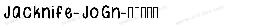 Jacknife-JoGn字体转换