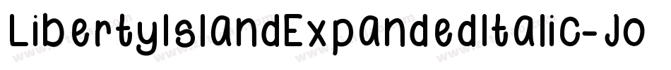 LibertyIslandExpandedItalic-JoLm字体转换