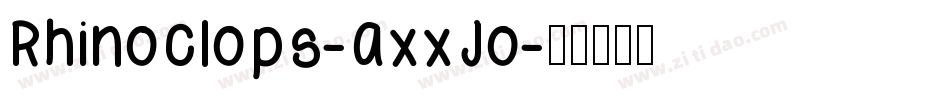 Rhinoclops-axxJo字体转换