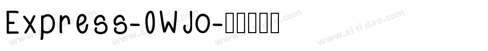 Express-0WJo字体转换