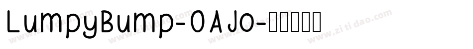 LumpyBump-OAJo字体转换